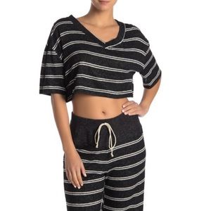 NWT Blue Moon Pink Star Brushed Stripe